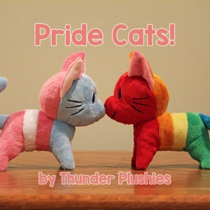 LGBT PRIDE Cats! Custom flag colors also available!