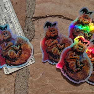 Cat Wizard Holographic Stickers image 8