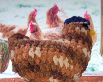 Pollo de juguete de peluche