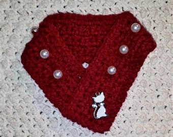 Bufanda elegante para gatos/ropa para mascotas