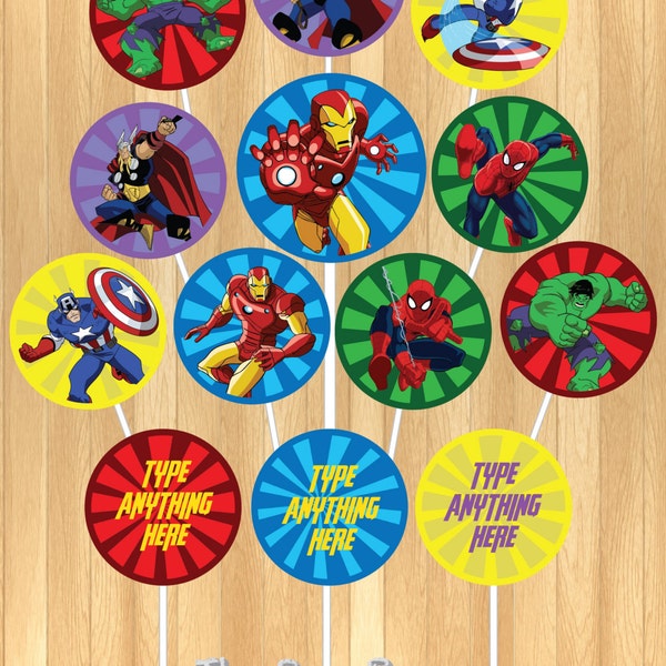 Avengers Cake Topper Etsy