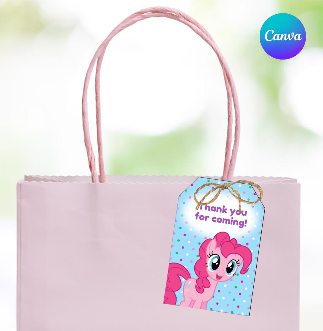 INSTANT DOWNLOAD - EDITABLE My Little Pony Thank You Tag - Etsy Australia