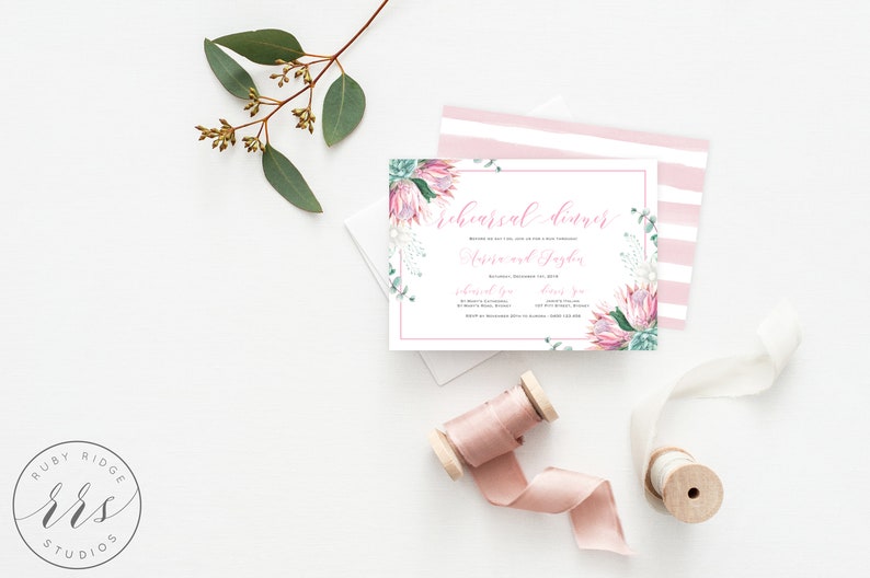 - PRINTABLE Rehearsal Dinner Invitation Watercolor Floral Invitations Rehearsal Invtitations Digital File Wedding Rehearsal Invite