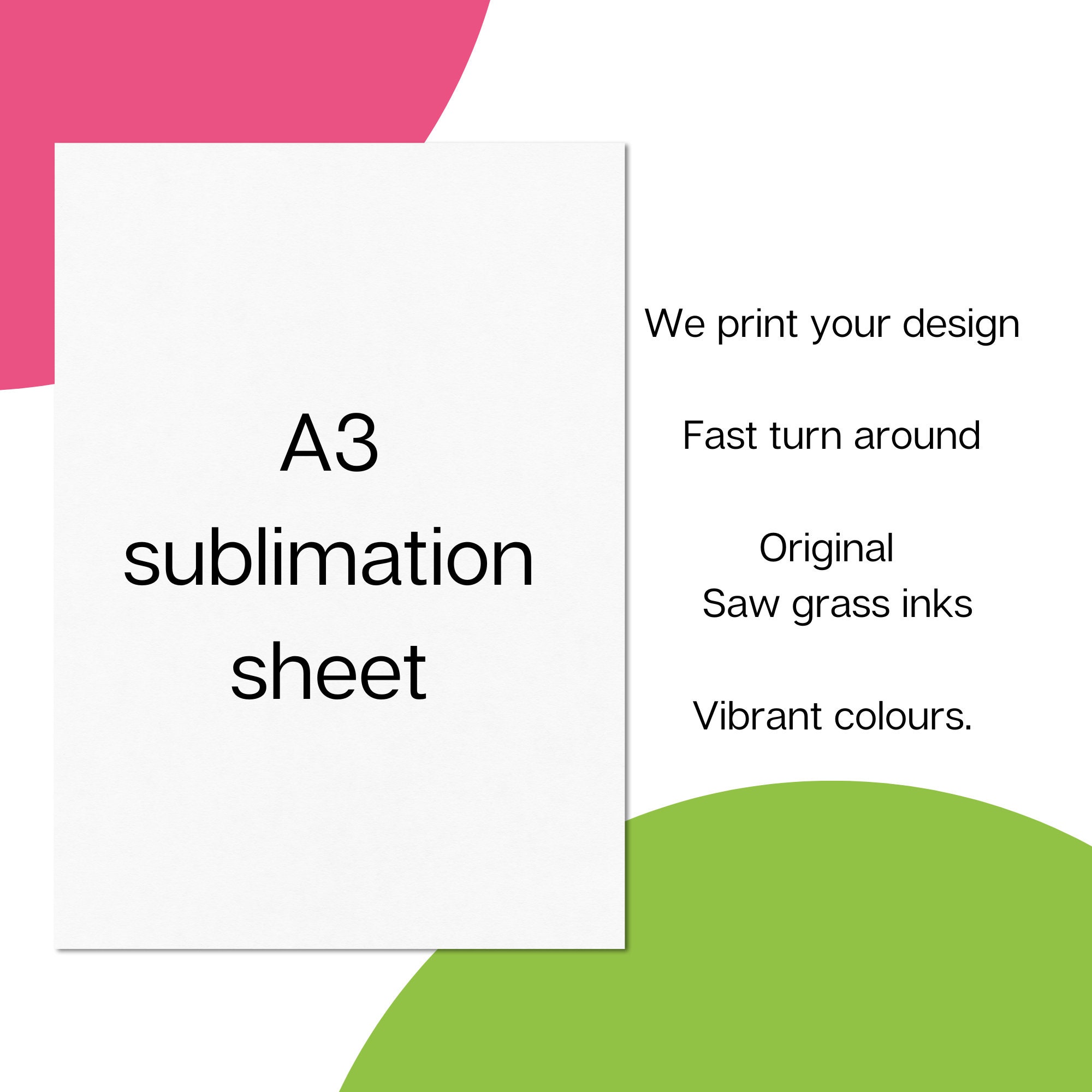 A3 Sublimation Print // Sublimate Sheets for Slate Mugs Etsy UK