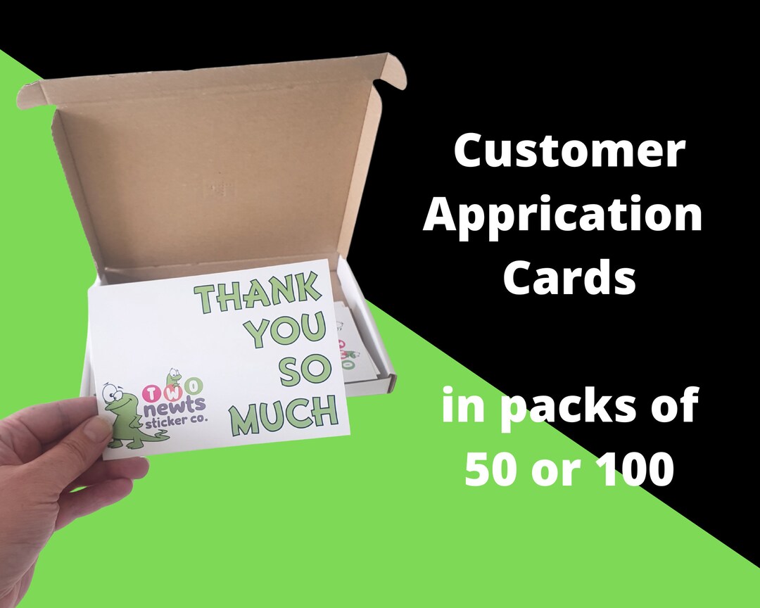 Thank You for Your Order Postcards // Etsy
