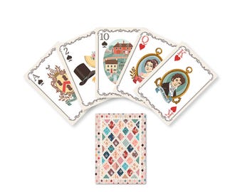 Jane Austen Playing Cards: Book Lover Gift, Quilt Theme
