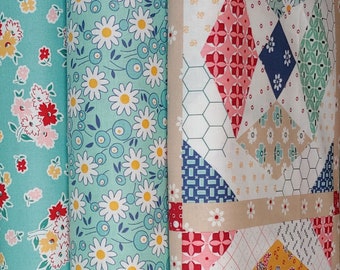 Bee Vintage Yardage by Lori Holt - Four Choices  --  Yardage by the half yard