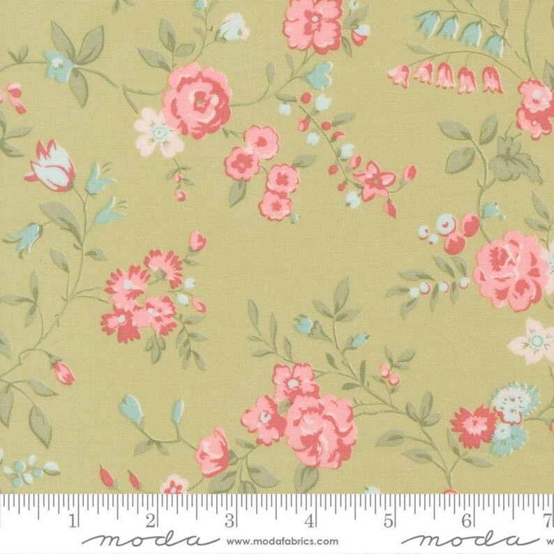 Abide Roses Fabric Yardage by Brenda Riddle of Acorn Quilt & Gift Co ...