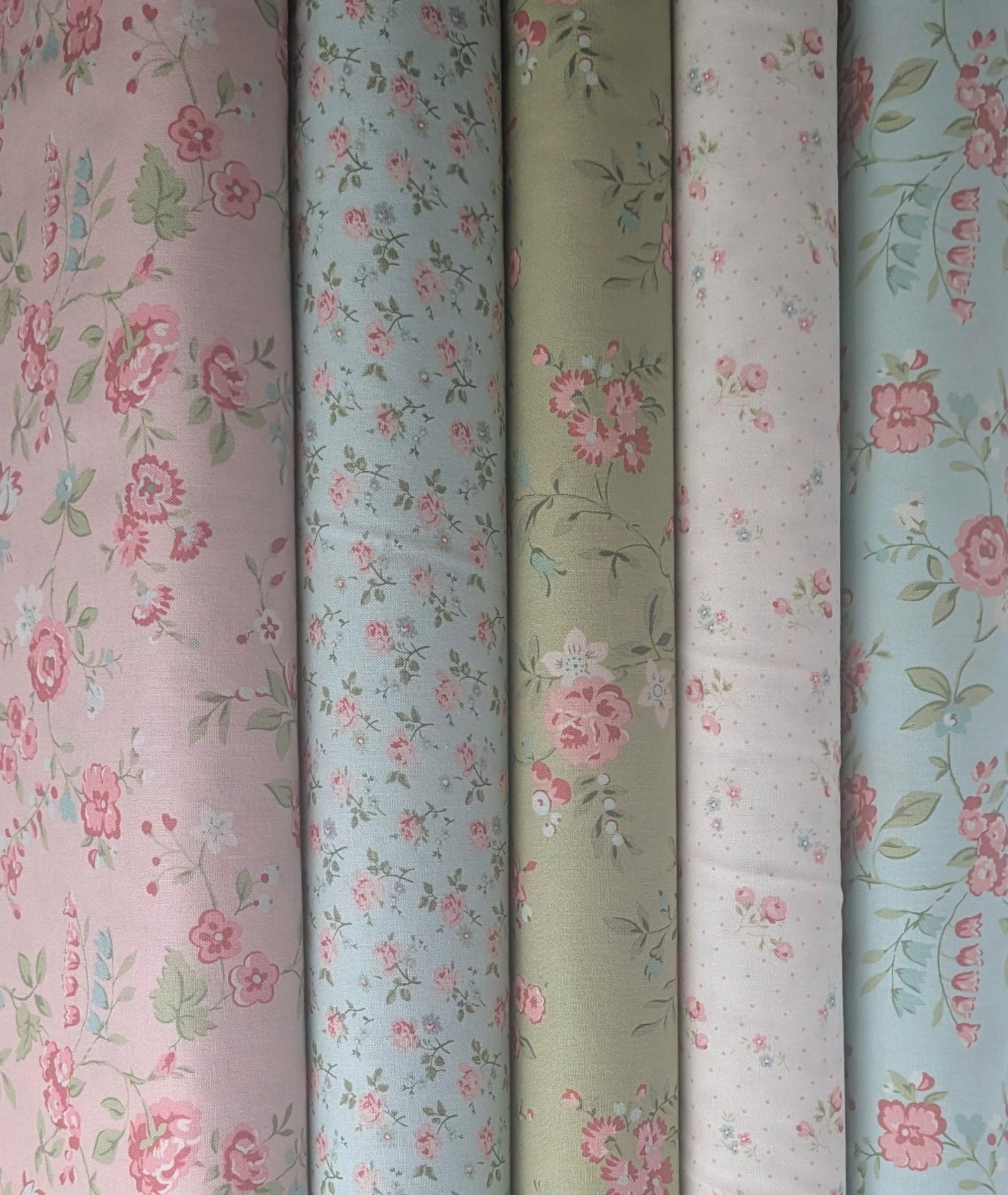 Abide Roses Fabric Yardage by Brenda Riddle of Acorn Quilt & Gift Co ...