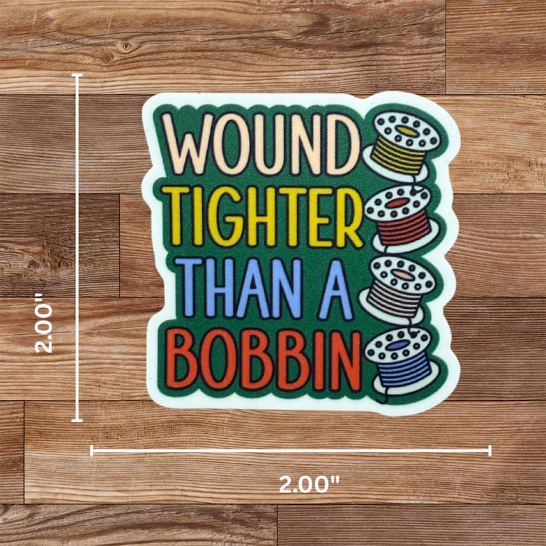 Funny Sewing Bobbin Vinyl Sticker - Quilt Lover Gift - Etsy