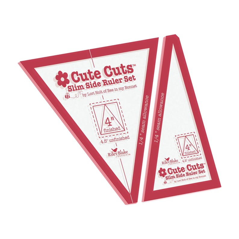 Slim Slide Ruler Set by Lori Holt : Riley Blake Two Sizes 2 Inch and 4 ...