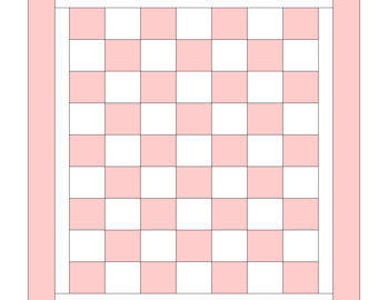 Baby One Patch Pattern - Digital Download - PDF or Word Document - Simple Crib Size Baby Quilt Pattern - Simple Elegance makes a Statement