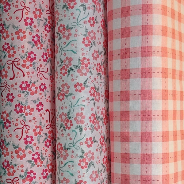 Afternoon Tea - Pink fabrics - Yardage by the Half Yard -  by Beverly McCullough for Riley Blake