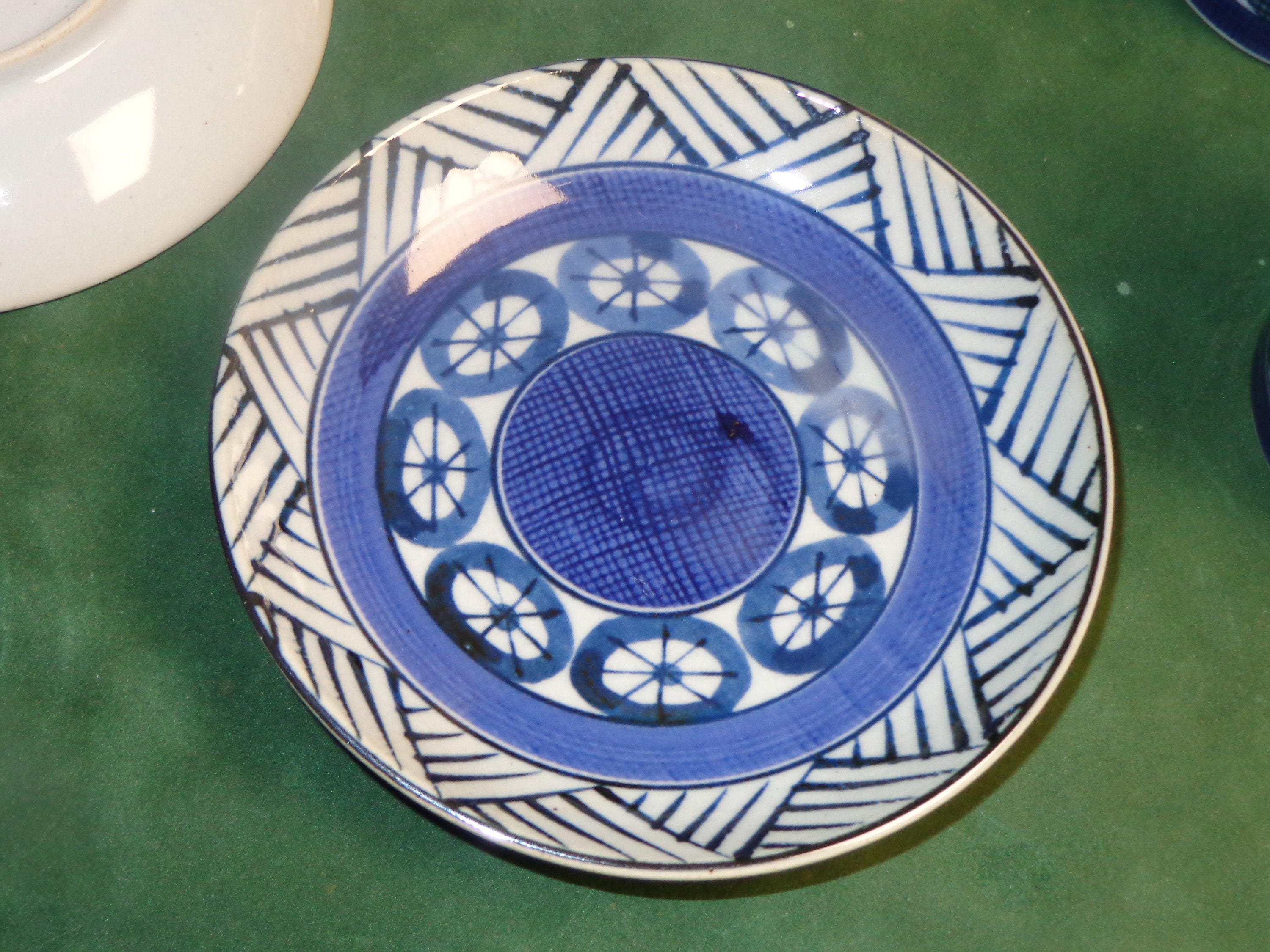 Japanese Vintage Set of 3 Coffee/tea Cups & Saucers Mino