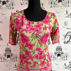 Vintage Oscar by Oscar de la Renta Flora Blouse