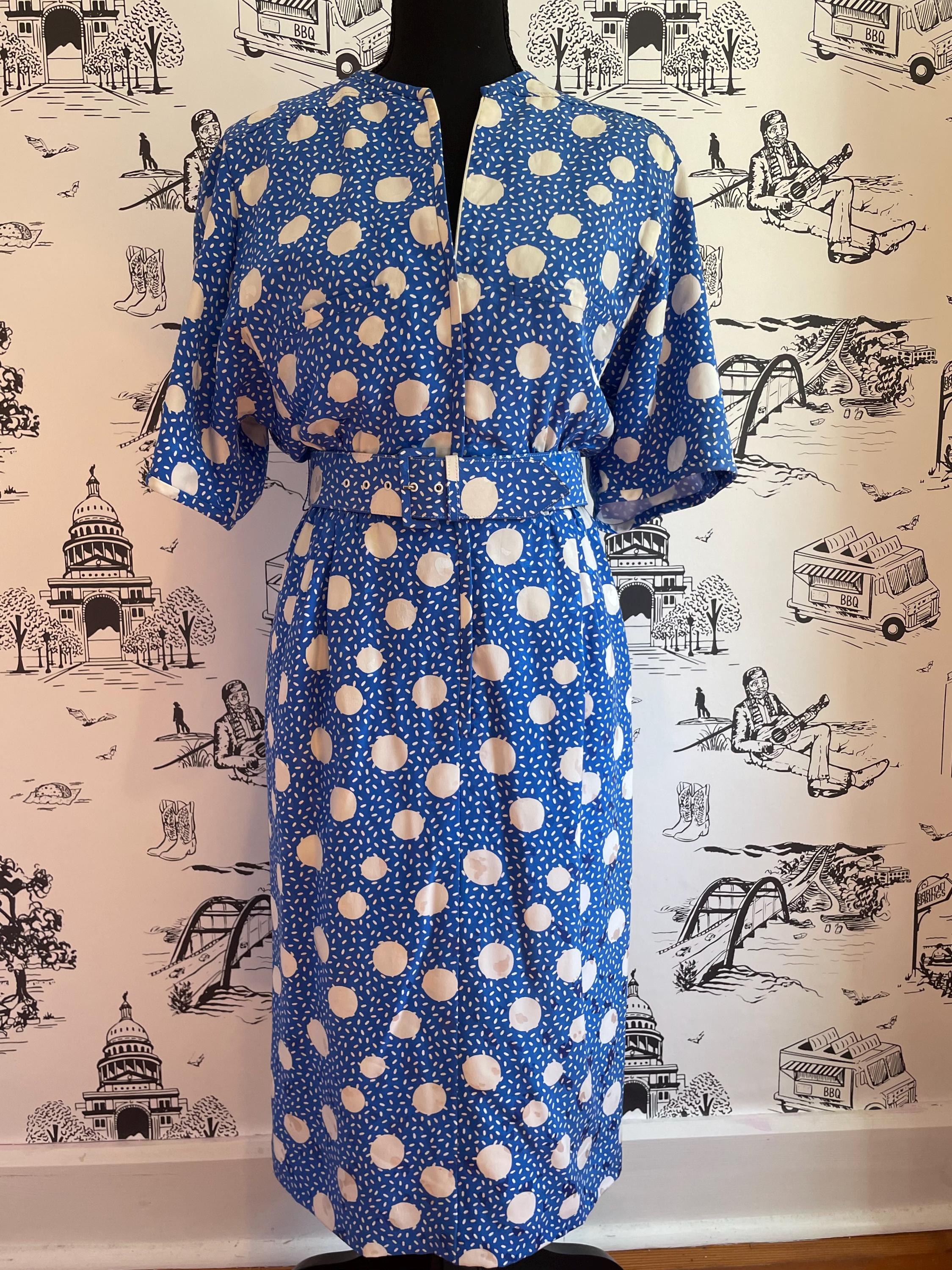 ヴィンテージVALENTINO BOUTIQUE ベージュシルクトップス 8 Valentino Boutique Vintage 70s Silk Jacquard Op Art Logo