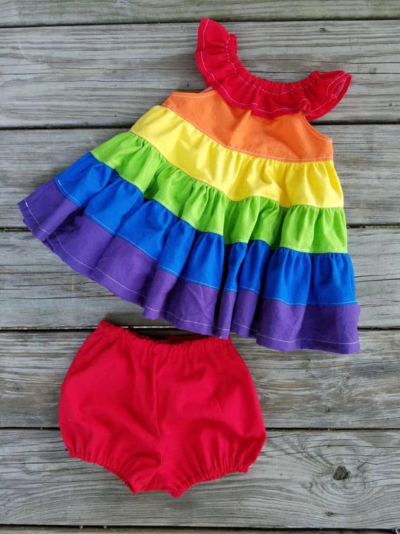 rainbow birthday dress