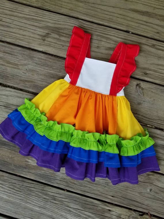 rainbow birthday dress