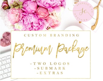 PREMIUM Package Custom Logo Design, Custom Logo Design, Branding Identity, Custom Blog Branding, Custom Branding, Marketing Logo, OOAK Logo