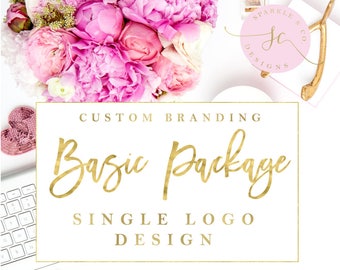 BASIC Custom Logo, OOAK Logo, Custom Branding, Business Branding, Marketing Kit, Custom Blog Logo, Custom Brand Identity, Branding Kit