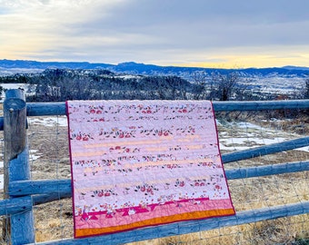 Scrappy Pink Quilt