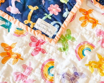 Balloon Animal Baby Quilt