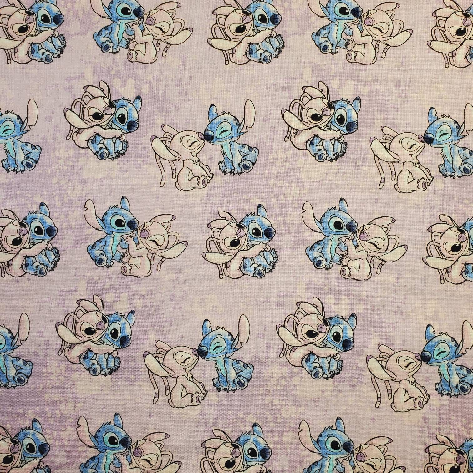 Lilo Stitch and Angel Fabric 100% Cotton Lilo and Stitch By | Etsy