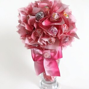 Lollipop Bouquet Lollipop Tree Lollipop Malt Dum-Dums Candy Bouquet Candy arrangement Birthday gift Mother's Day gift Baby Shower gift image 2