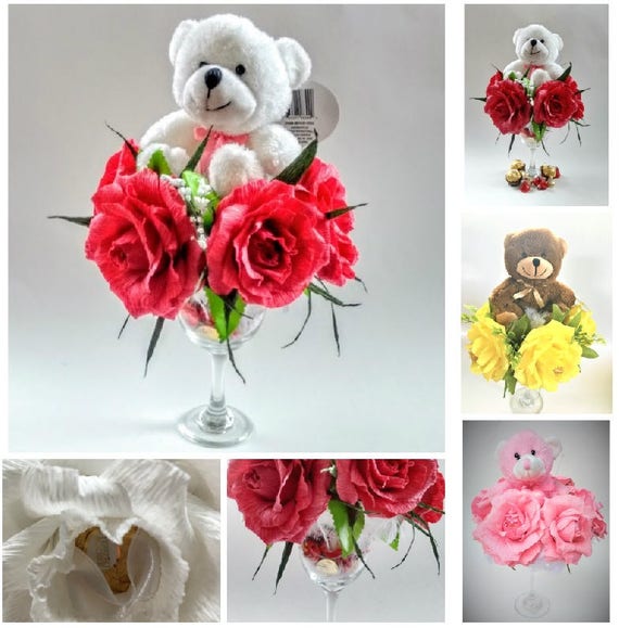 chocolate bouquet with teddy bear
