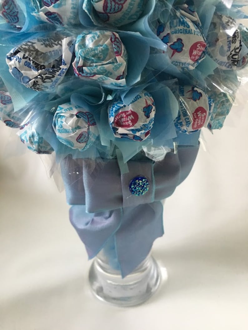 Lollipop Bouquet Lollipop Tree Lollipop Malt Dum-Dums Candy Bouquet Candy arrangement Birthday gift Mother's Day gift Baby Shower gift image 7