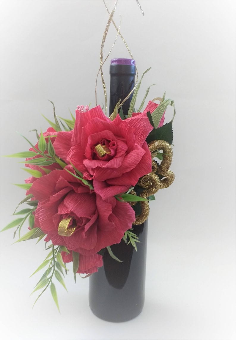 Wine Bottle Toppers Favors With Ferrero Rocher Decoration Etsy