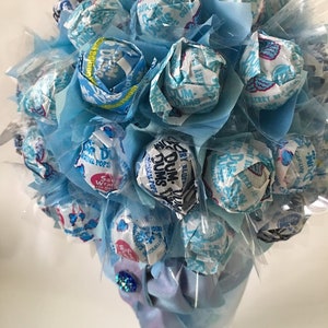 Lollipop Bouquet Lollipop Tree Lollipop Malt Dum-Dums Candy Bouquet Candy arrangement Birthday gift Mother's Day gift Baby Shower gift image 6