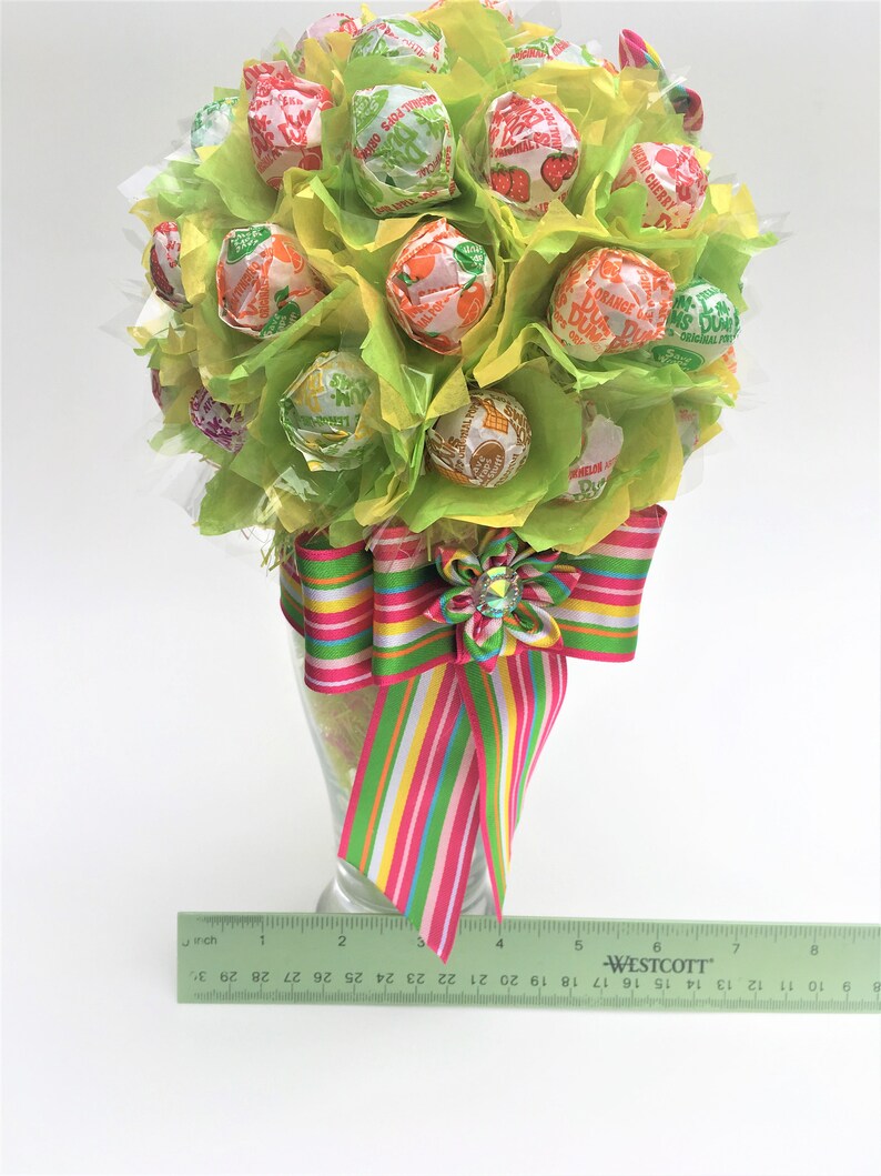 Lollipop Bouquet Lollipop Tree Lollipop Malt Dum-Dums Candy Bouquet Candy arrangement Birthday gift Mother's Day gift Baby Shower gift image 4