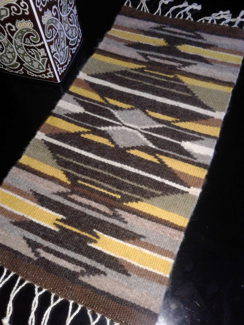 Handwoven Tapestry Table Runner or Wall Hanging Etsy