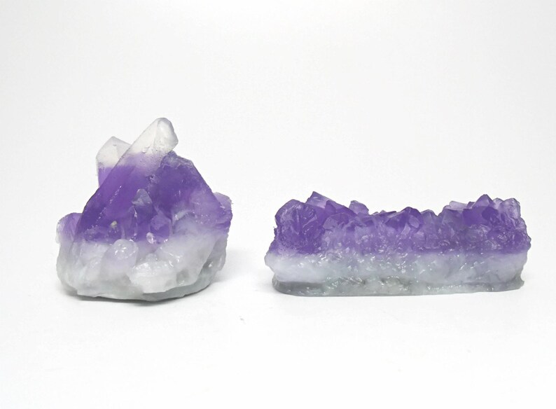 amethyst crystal soap