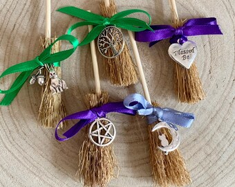 Mini Besom Brooms Baby Broomsticks Witch Pagan Wiccan Handfasting Ceremony Alter