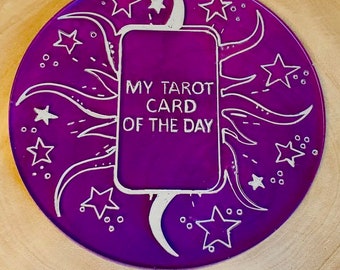 Tarot Cards look amazing on these Tarot Card of the Day Resin Boards made order spiritual gift choice of colours