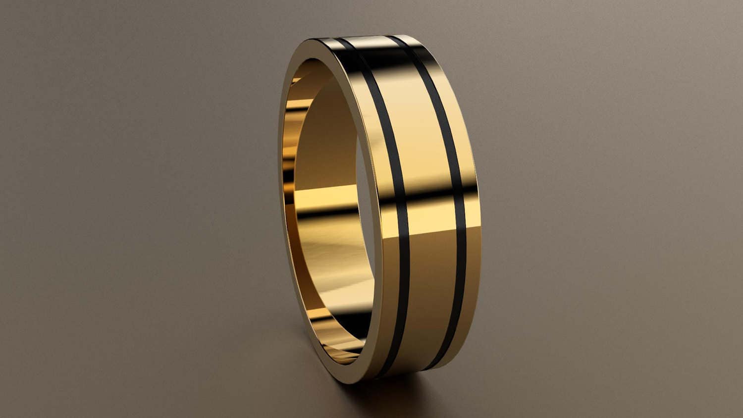 etsy mens gold wedding bands
