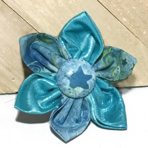 Christmas Star Flower or Bow Tie for Dog or Cat Collar / Winter Handmade Pet Accessory image 2