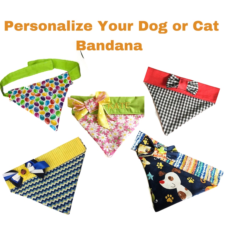Purple, Orange, & Black Halloween Over the Collar Bandana for Dogs and