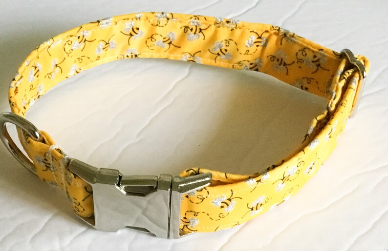 Yellow Bumble Bee Dog and Cat Collar in Buckled or Martingale - Etsy