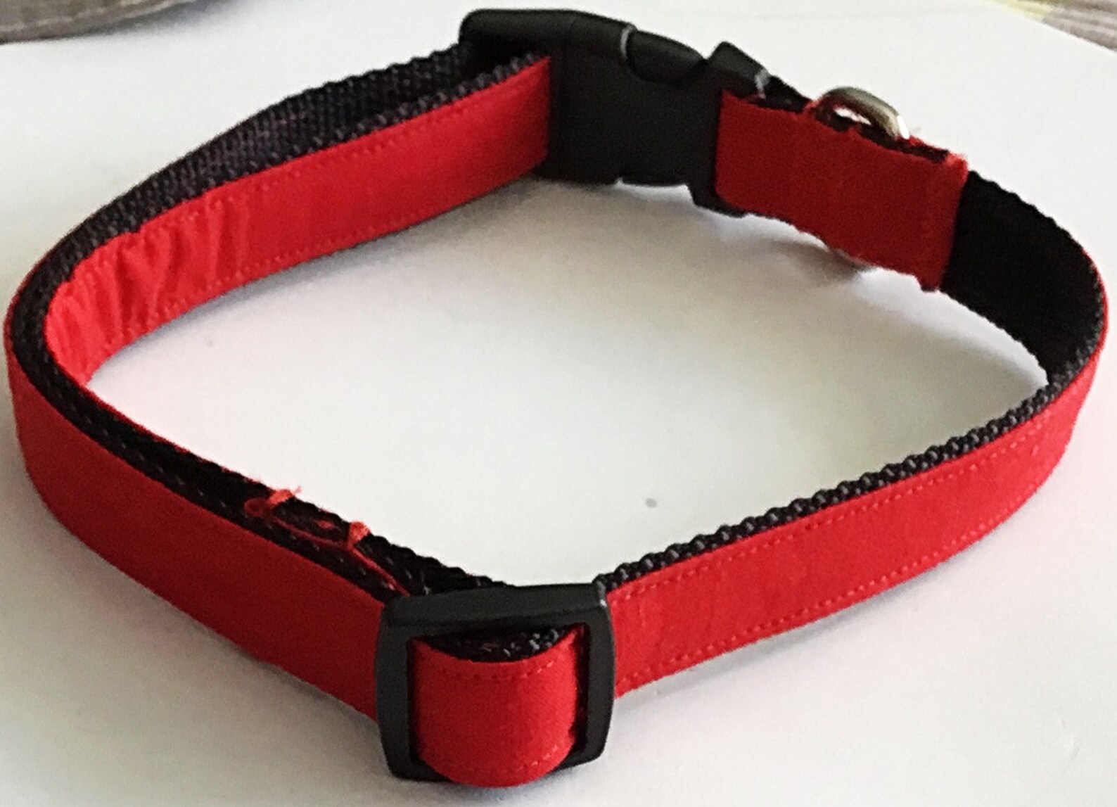 Red & Black Dog and Cat Collar With Matching Friendship Etsy