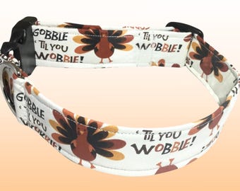 Thanksgiving Turkey  Dog and Cat Collar - Available Upgradess
