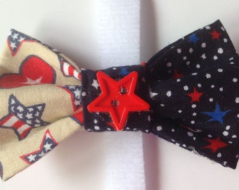 4th of July Patriotic Bow Tie for Dogs and Cats