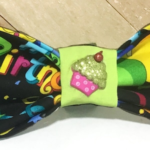 Birthday Bow Tie for Male Dogs & Cats