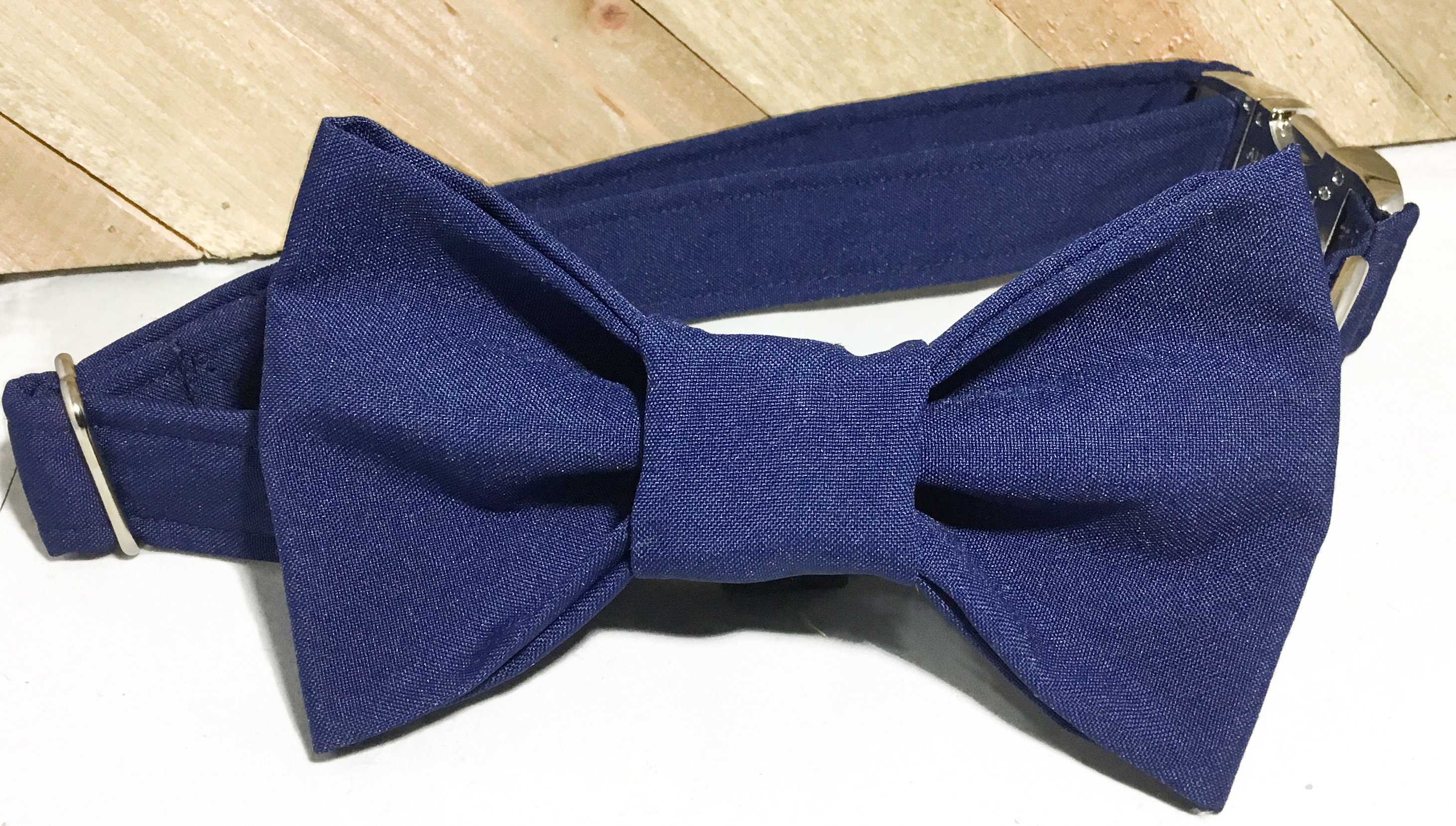 Navy Blue Wedding Collar With Plastic Buckle or Metal Buckle | Etsy