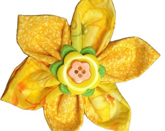 Yellow Spring and Summer Dog and Cat Floral Flower for Collar