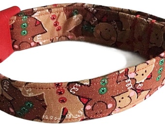 Gingerbread Christmas Cookie Collar for Dogs and Cats / Buckled or Martingale / Gingerbread Leash Upgrade / Metal Buckle Upgrade