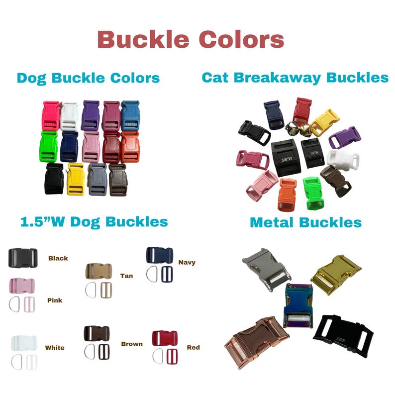 a bunch of different colors of dog collars