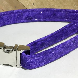 Sparking Purple Dog or Cat Collar with Matching Friendship Charm Bracelet and Black Standard Buckle or Metal Buckle Upgrade image 8